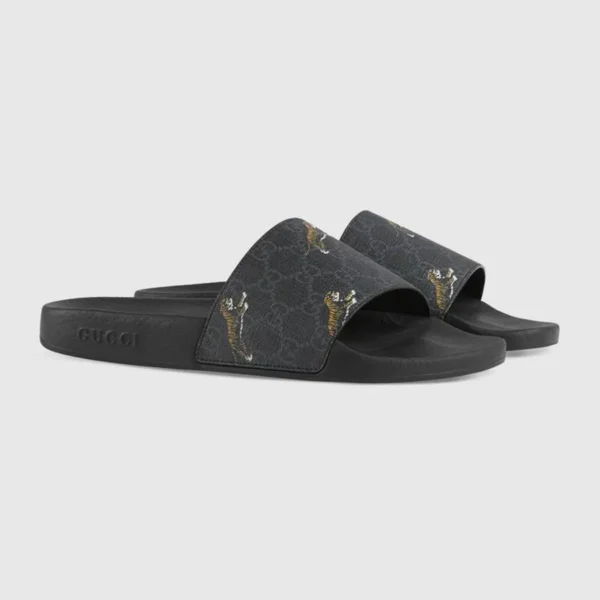Dép Nam Gucci GG Supreme Slide Sandal