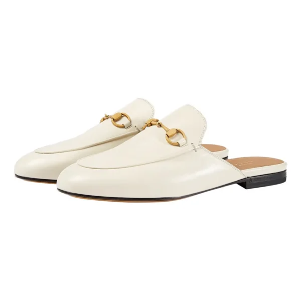 Giày Lười Nữ Gucci Princetown Leather Slipper